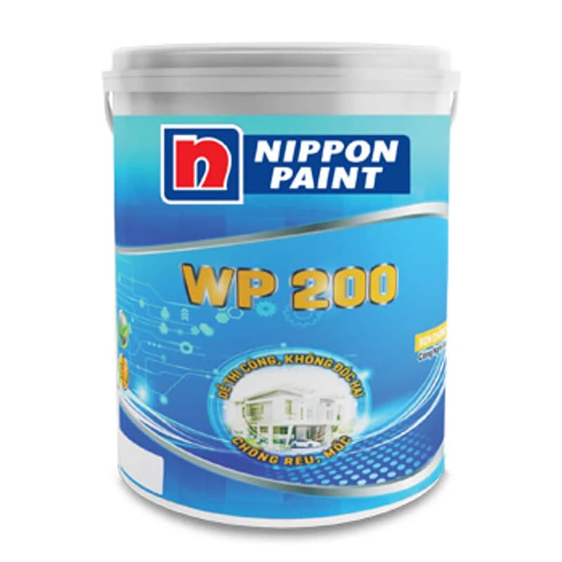 Nippon WP 200 Chống Thấm Màu Sẵn Xám nhạt 20KG