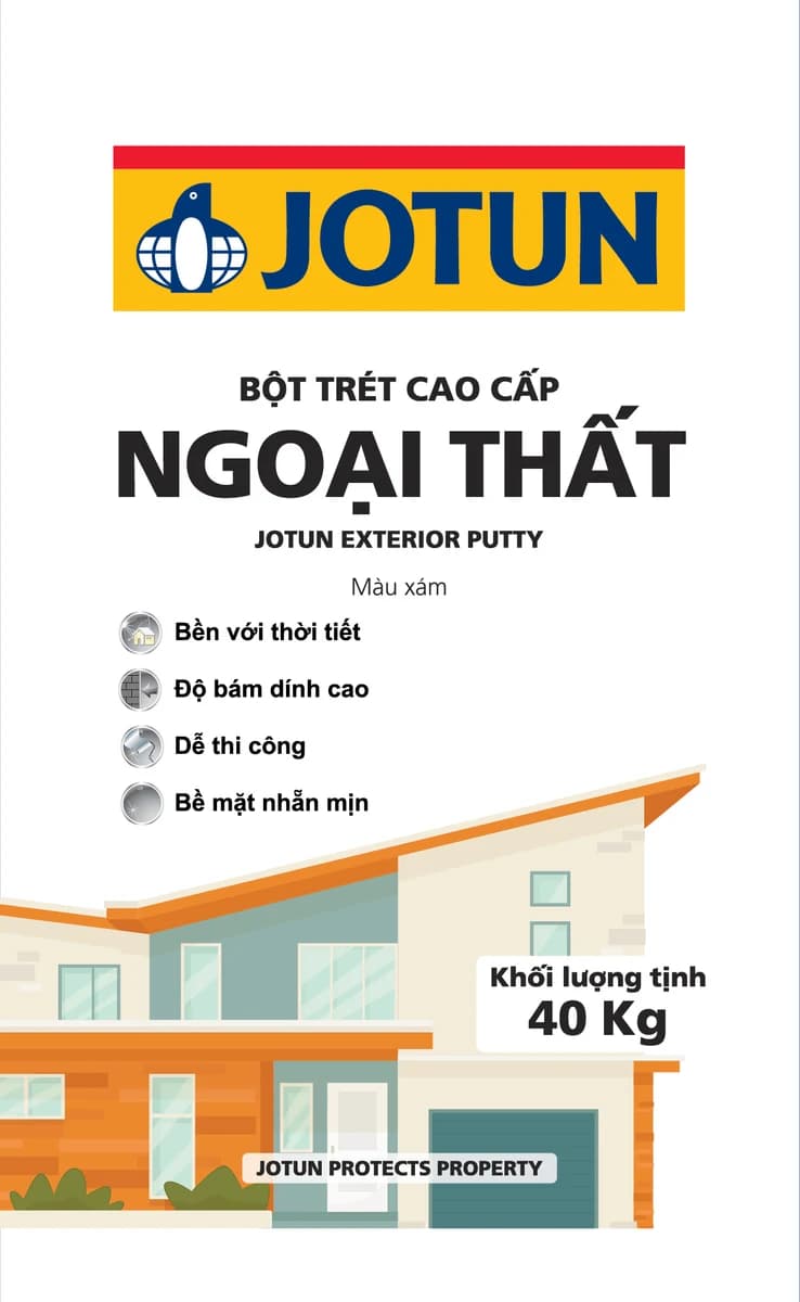 Jotun Exterior Putty Bột Trét Ngoại Thất 40KG