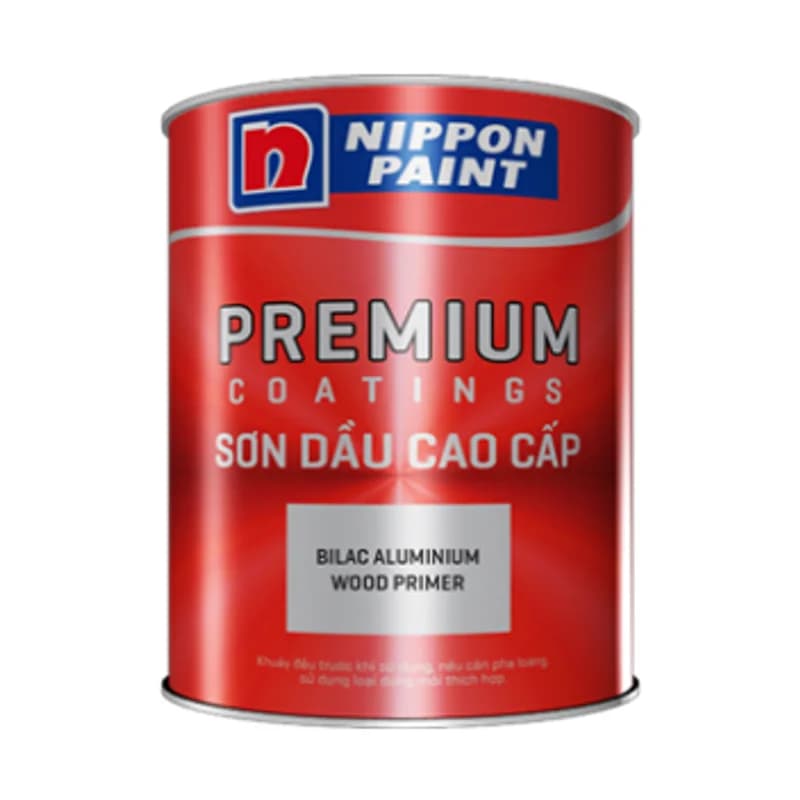 Nippon Bilac Aluminium Wood Primer Sơn Lót Gỗ 5L