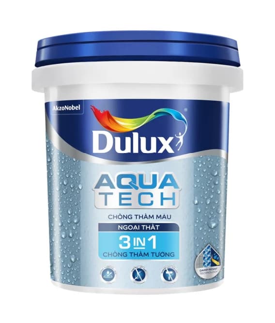 Dulux Aquatech 3in1 V189 Chống Thấm Màu Trắng sứ 20KG