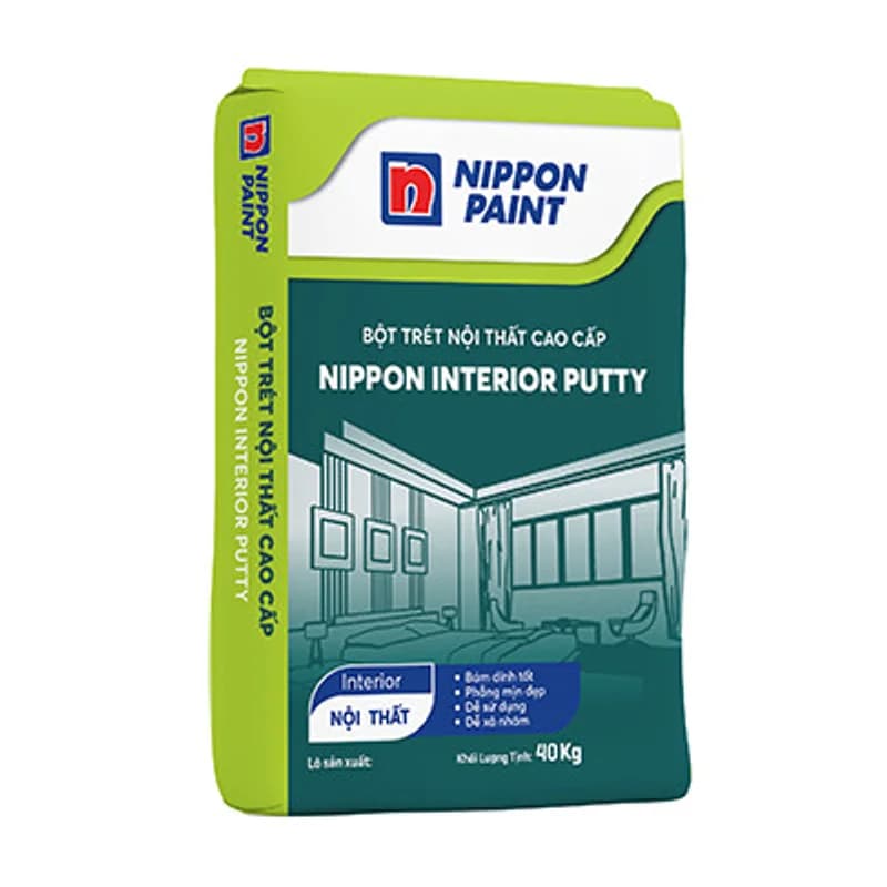 Nippon Interior Putty Bột Trét Nội Thất 40KG