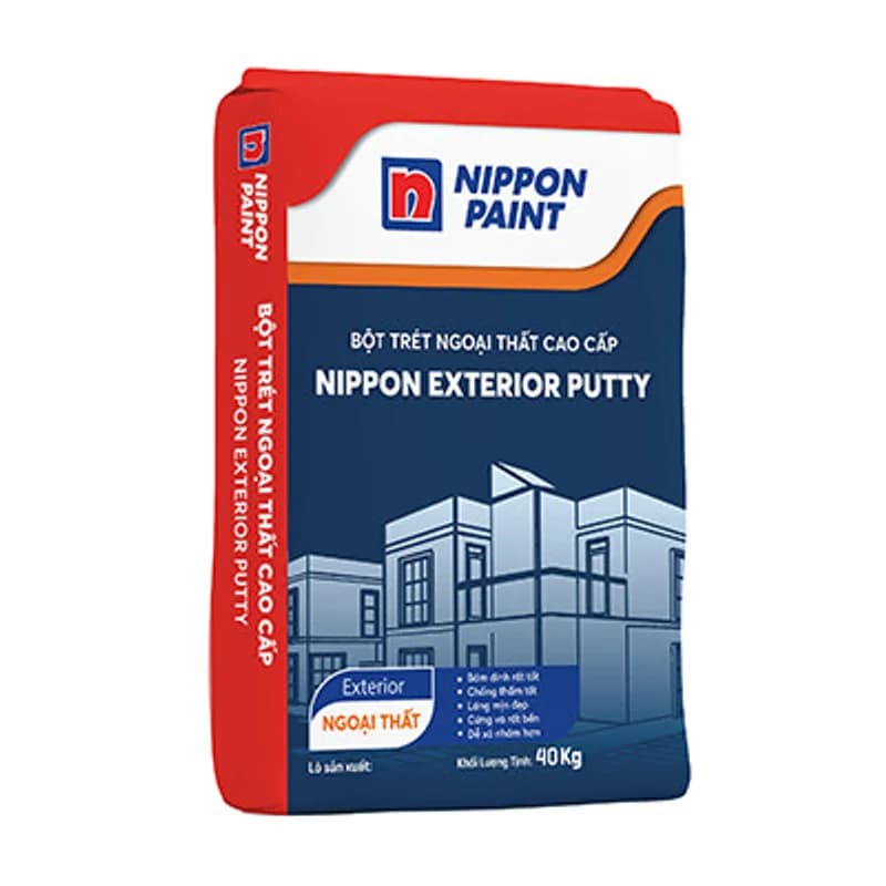 Nippon Exterior Putty Bột Trét Ngoại Thất 40KG